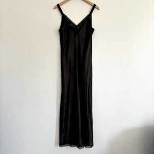 Medium Y2K Vintage Oscar De La Renta Pink Label Silk Nightgown Satin Slip Dress